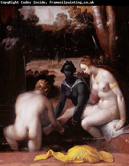 Cornelisz van Haarlem Bathseba at her bath